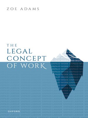 cover image of The Legal Concept of Work